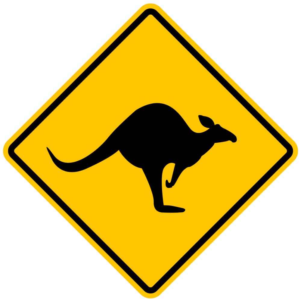 Kangaroo Sign Australia Kangaroo Sign Australia